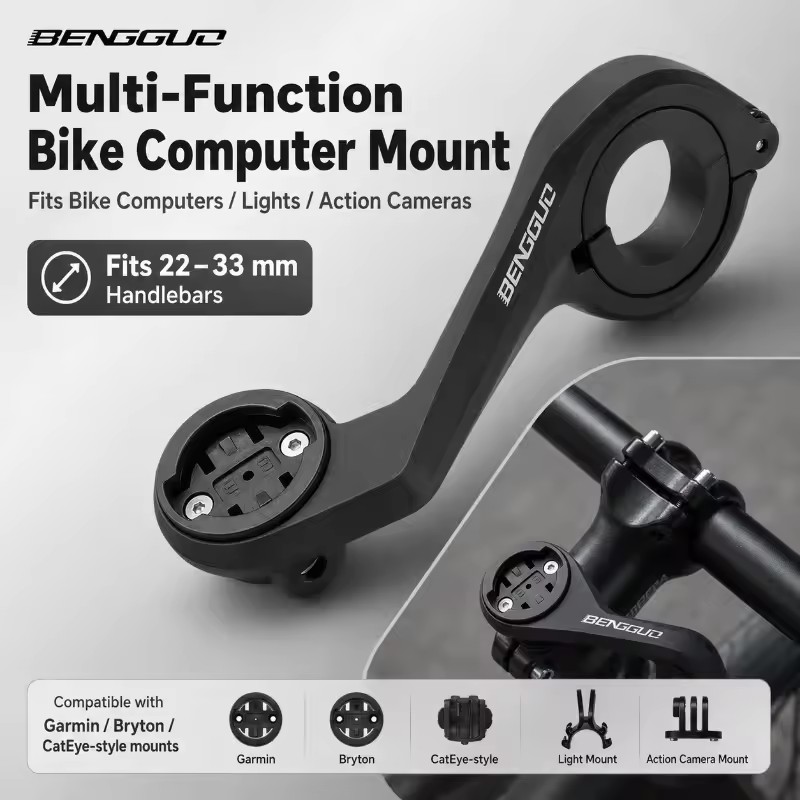 Photography Lighting Gear - GPS Bike Computer Mount Holder Extension