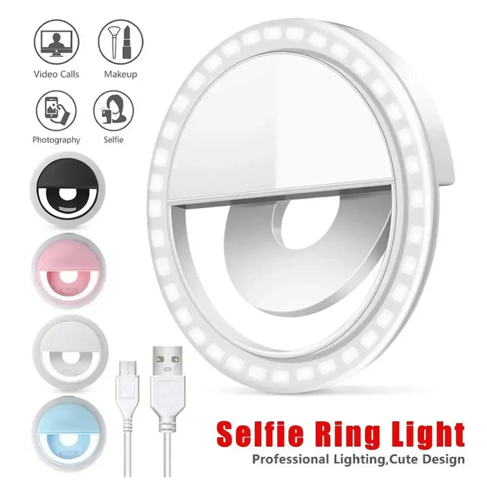 Photography Lighting Description - LED Selfie Ring Light Mobile Phone