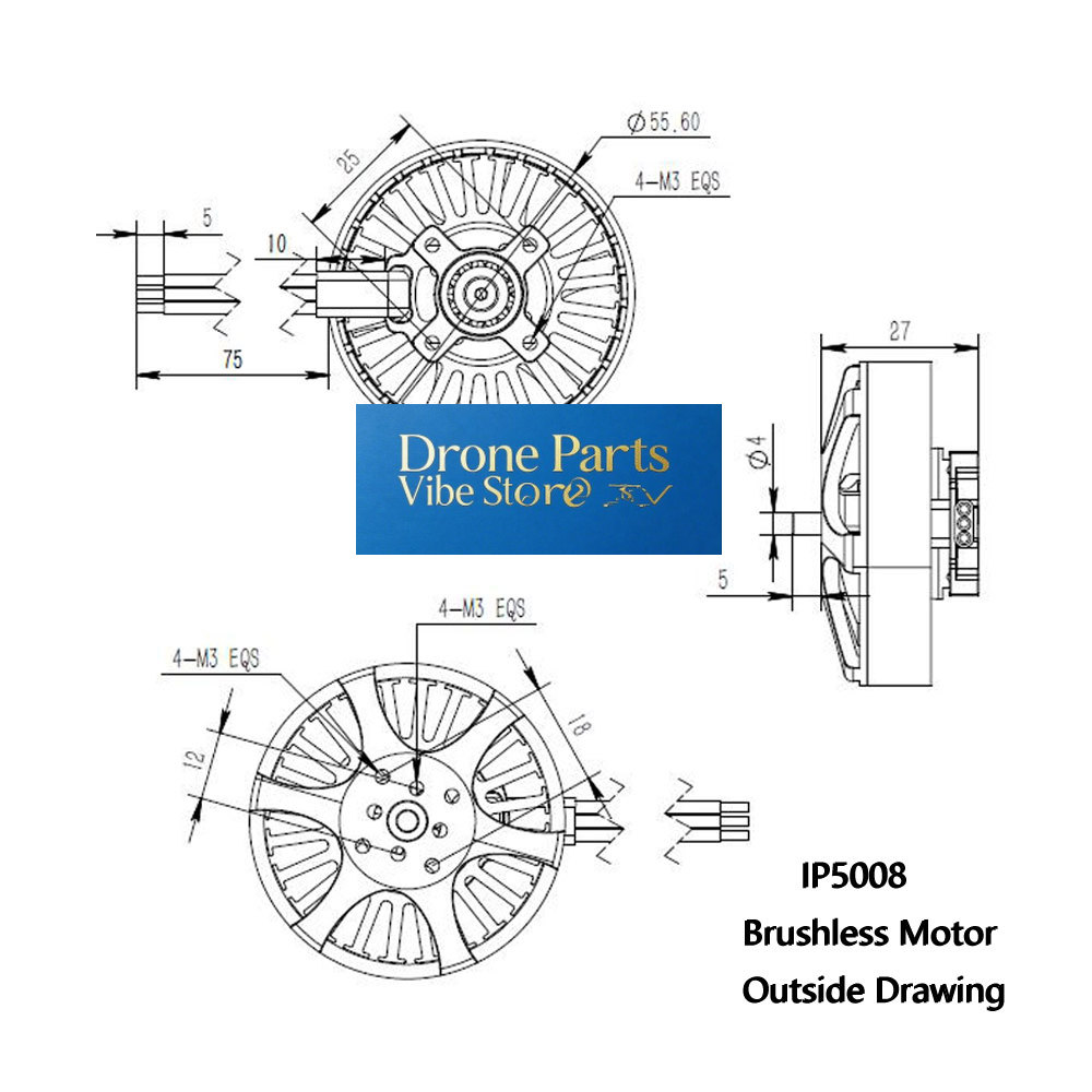 Photography Lighting Composition - DParts1IP5008 KV370 Brushless Motor For Multi