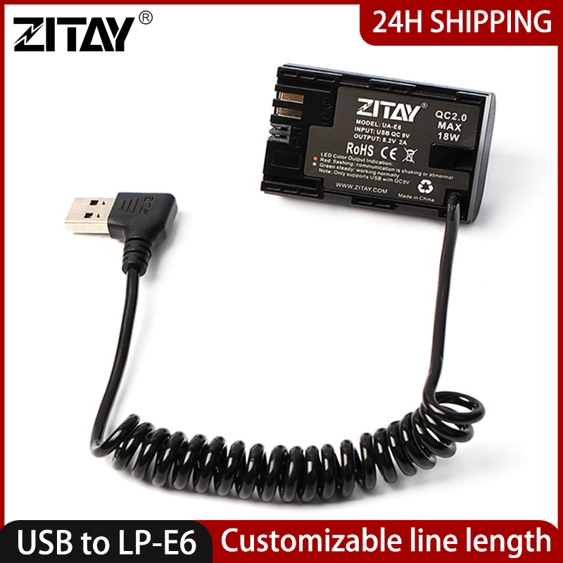 Photography Lighting For Dummies - ZITAY USB to LP-E6 Camera Dummy