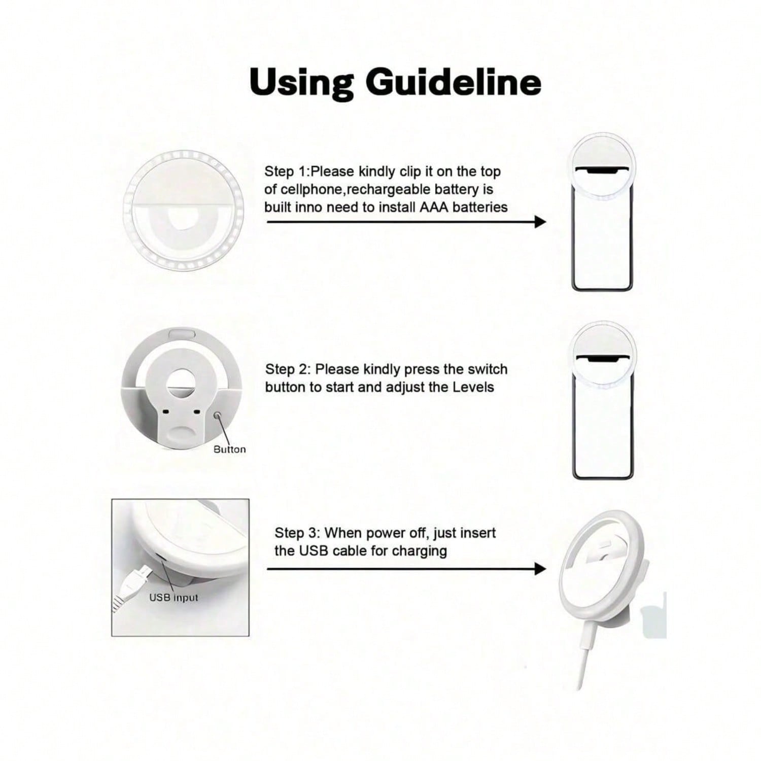 Flash sale 1pc Portable LED Se - Photography Lighting Description review and price