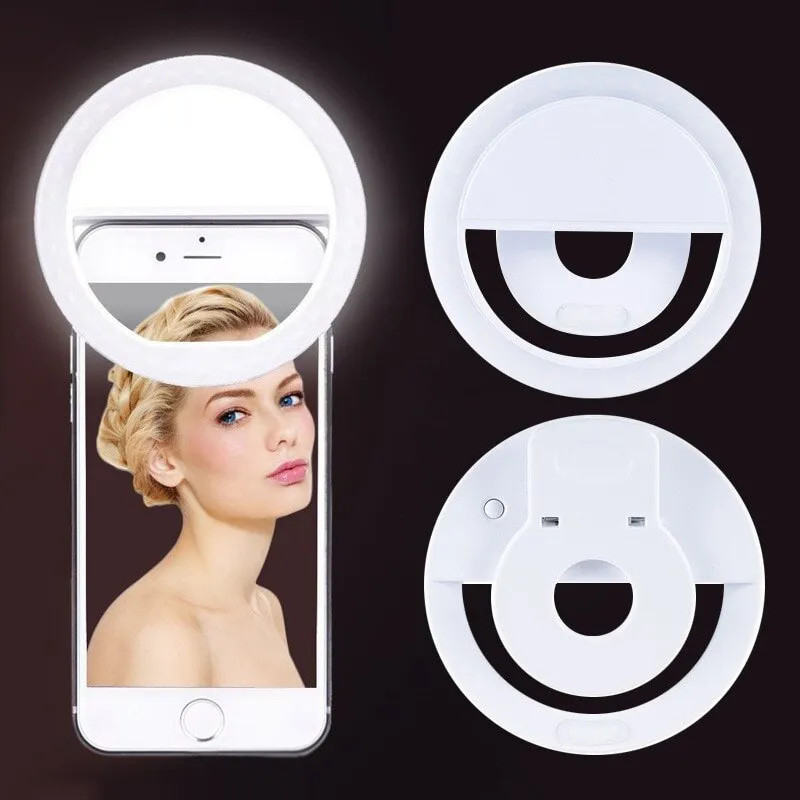 USB Rechargeable LED Selfie Ri - Photography Lighting Description review and price