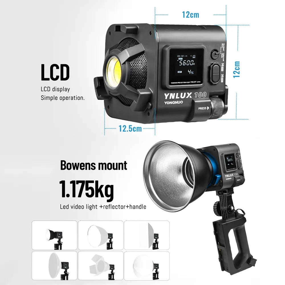 YONGNUO YNLUX100 100W 3200K-56 - Photography Lighting Handheld review and price