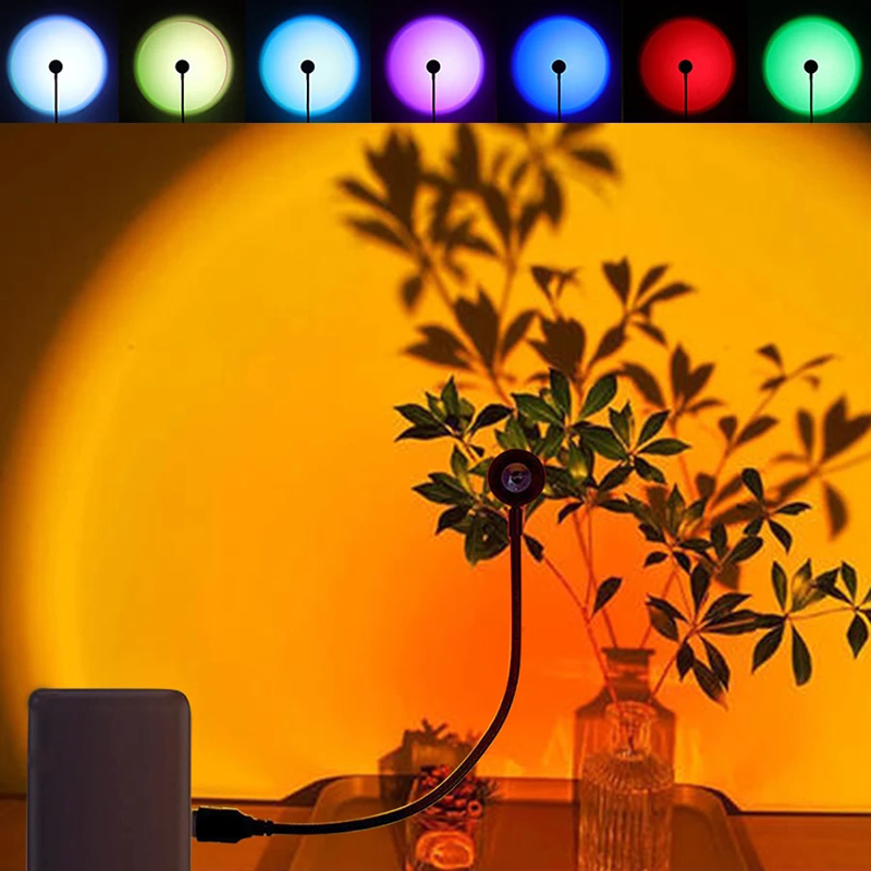 LED USB Sunset Lamp Projector  - Photography Lighting Home review and price