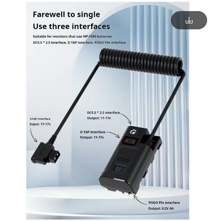 ZITAY D-TAP to NP-F550 Camera  - Photography Lighting For Dummies review and price