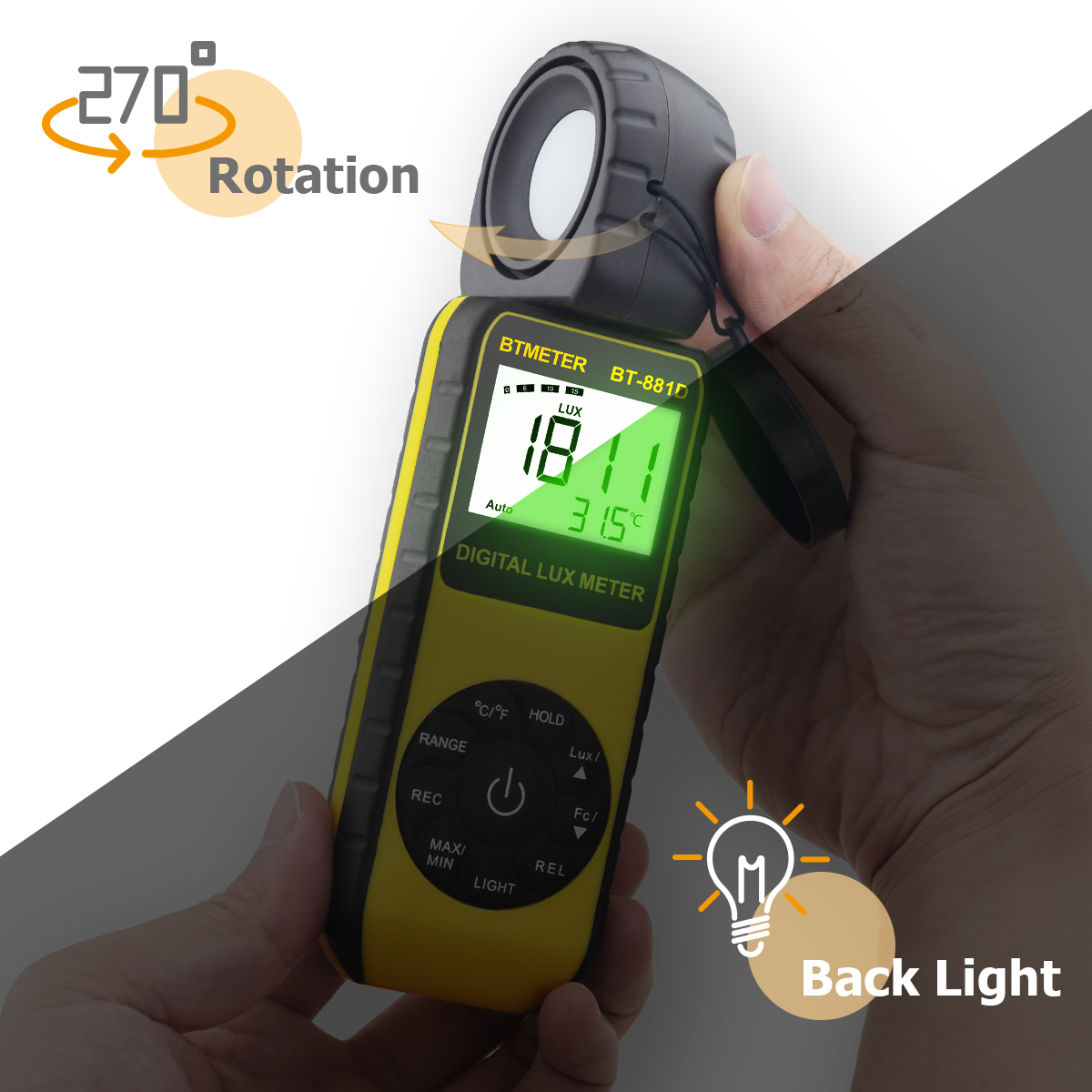 Digital Lux Meter 400,000 Lux  - Photography Lighting Handheld review and price