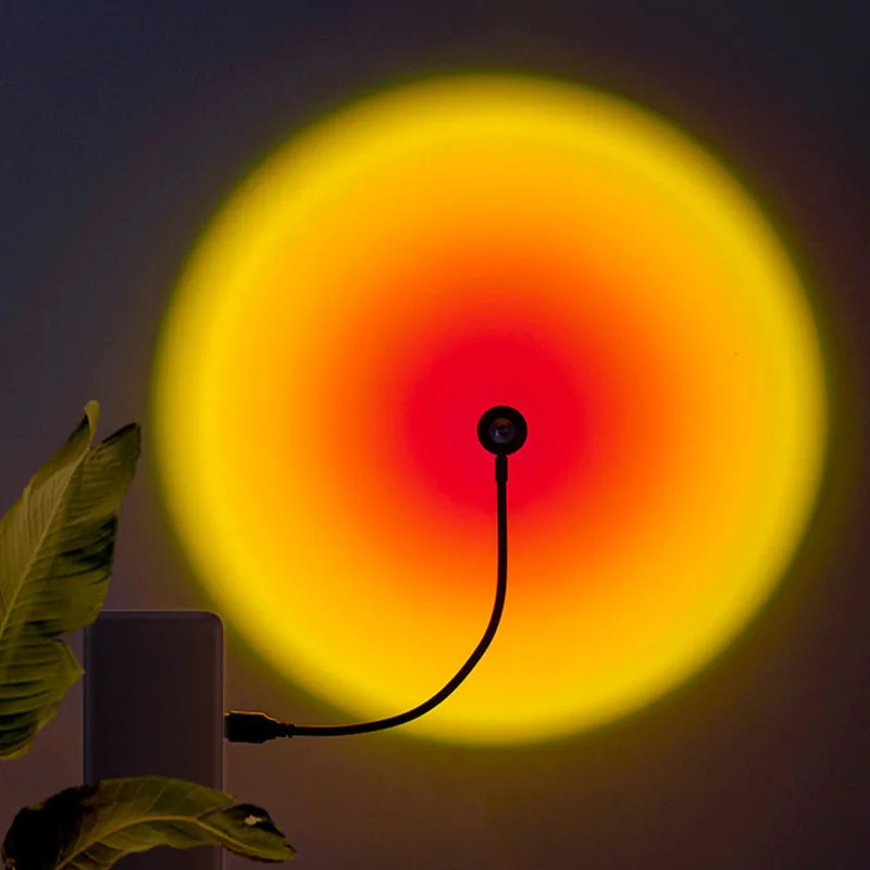 1-4pcs Sunset Lamp LED Rainbow - Photography Lighting Home review and price