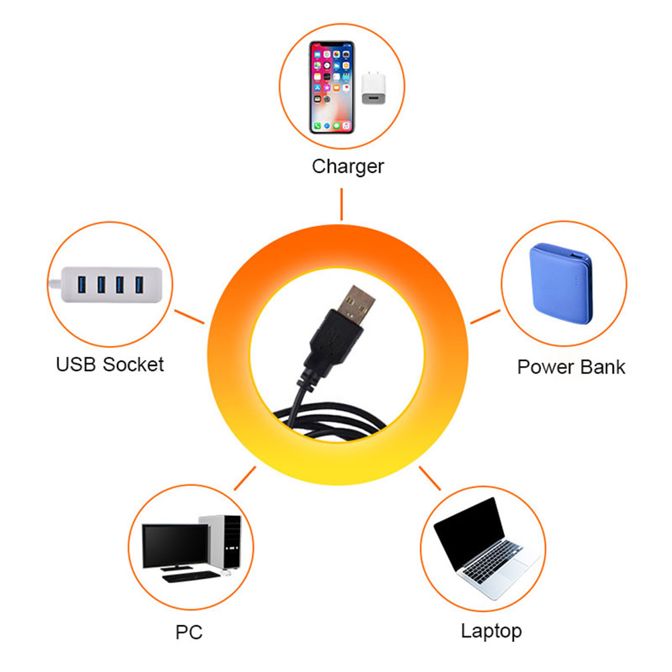 1x USB Sunset Lamp LED Rainbow - Photography Lighting Home review and price