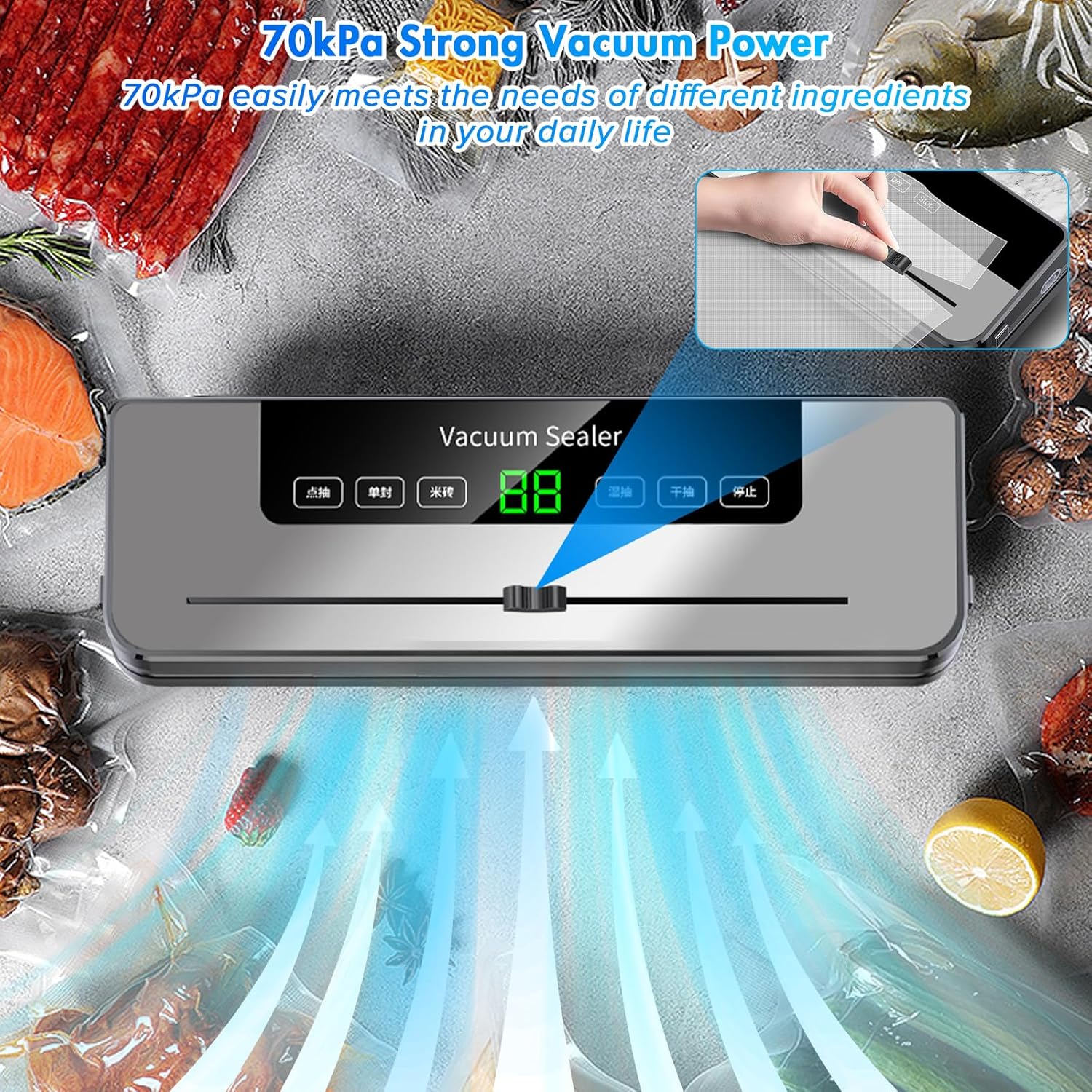 Vacuum Sealing Machine with 10 - Photography Lighting For Food review and price