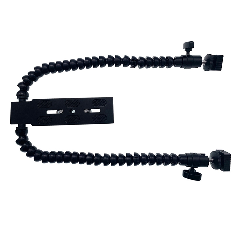 Flexible Dual Arm Hot Shoe Fla - Macro Photography Lighting Kit review and price