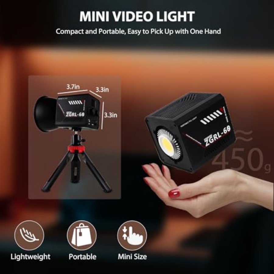 60W COB LED Video Light Handhe - Photography Lighting Handheld review and price