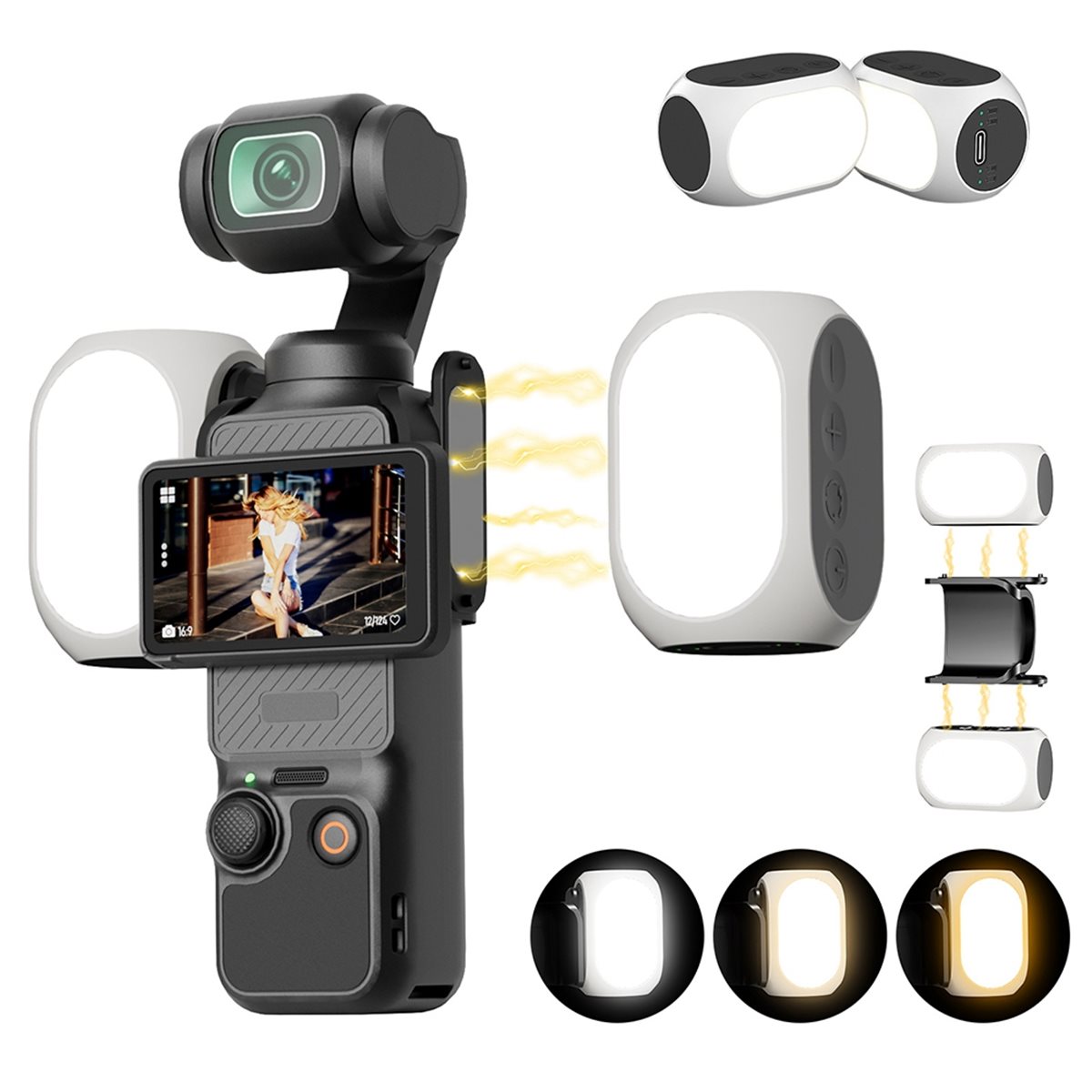A48U For Pocket 3 Fill Light f - Photography Lighting Composition review and price