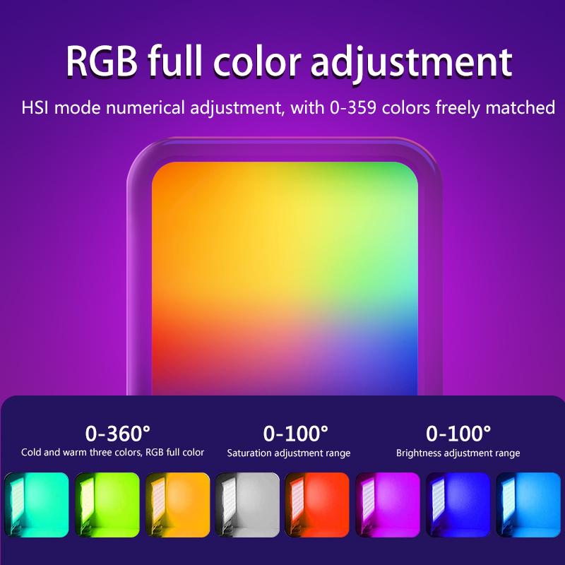RGB Fill Light Portable LED Ph - Photography Lighting Description review and price