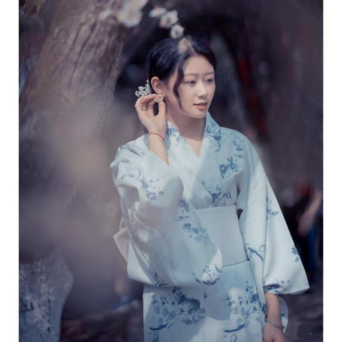 Light Blue Kimono Women's Trad - Photography Lighting For Clothing review and price
