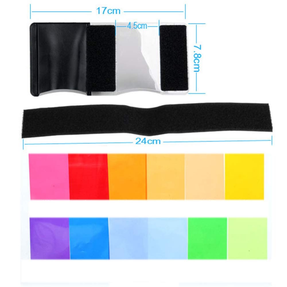 12 Colors Camera Flash Gels Li - Macro Photography Lighting Kit review and price
