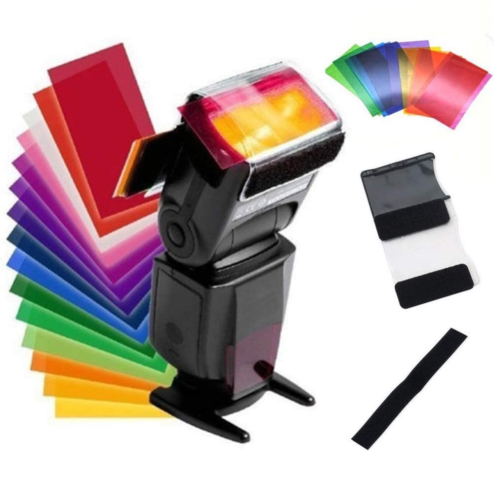 12 Colors Camera Flash Gels Li - Macro Photography Lighting Kit review and price