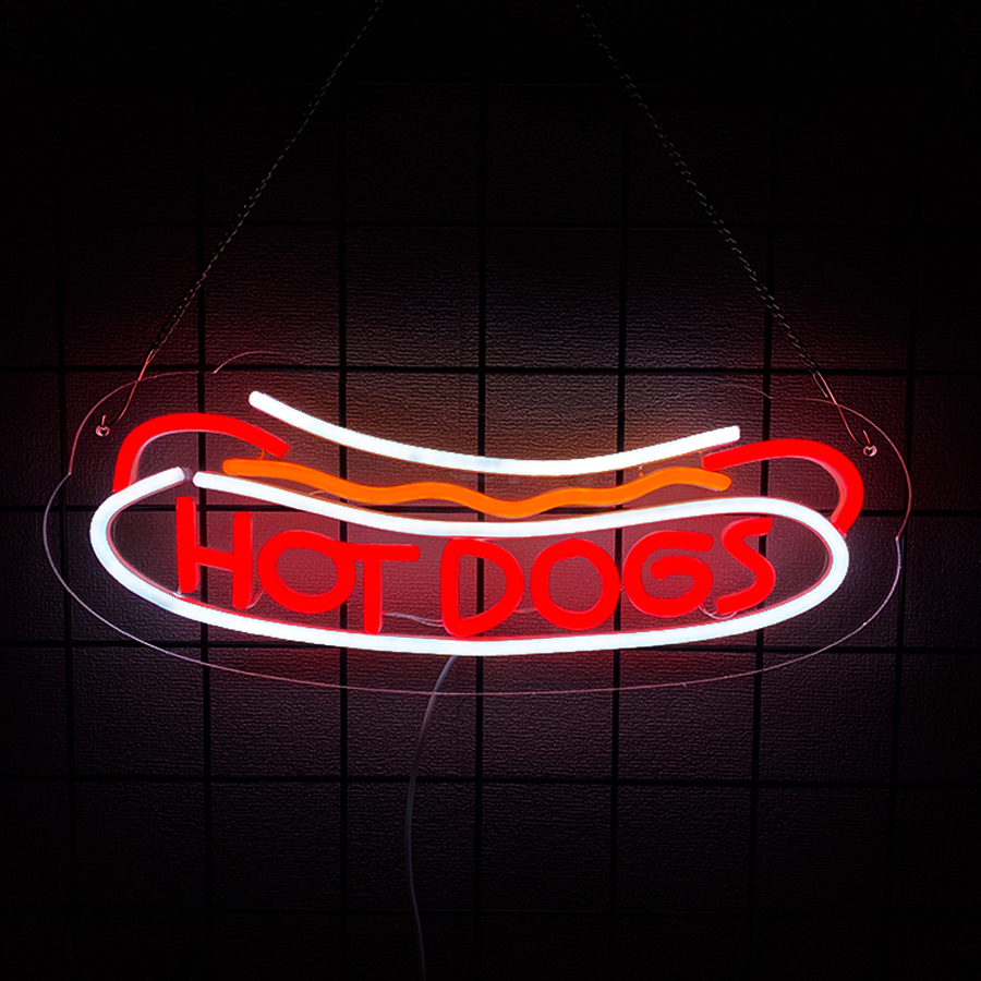 Hot Dogs Series Neon Sign For  - Photography Lighting For Food review and price